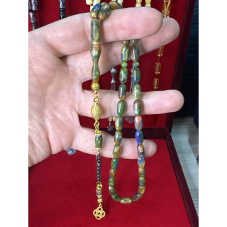 spice-stone-usta-sikke-imzalı-tesbih-harika-renk-sıkma-alpaka-püskül