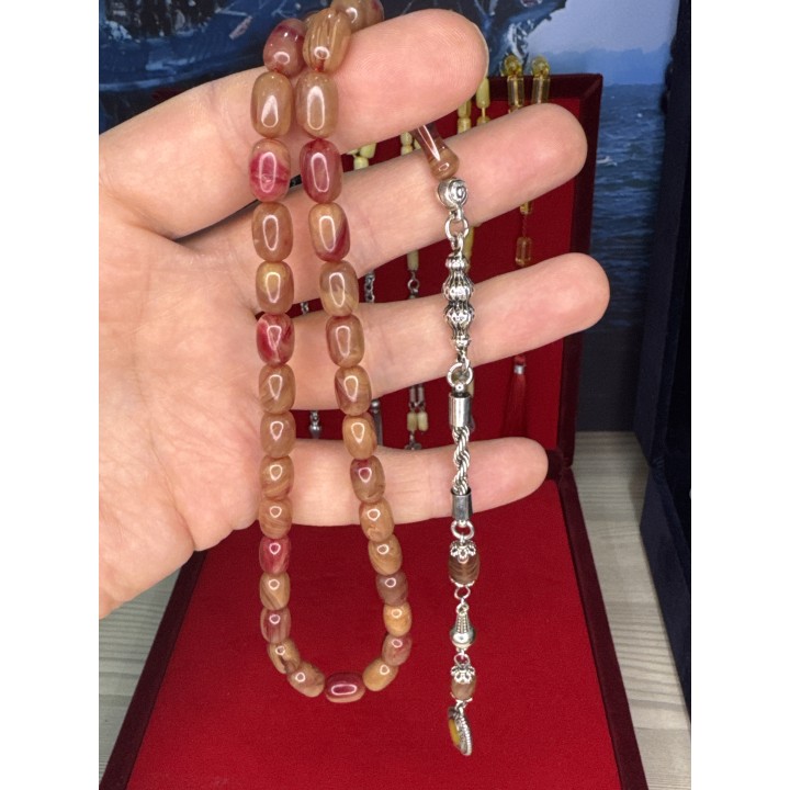 tasarım-tespih-alpaka-sıkma-püskül-tesbih-altın-rodaj-portakal-hamur-osmanlı-benzetme-mineli