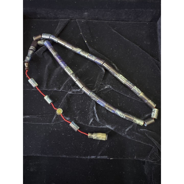 yusuf-sancaktar-usta-imzalı-sıkma-kesme-kehribar-tesbih-lacivert