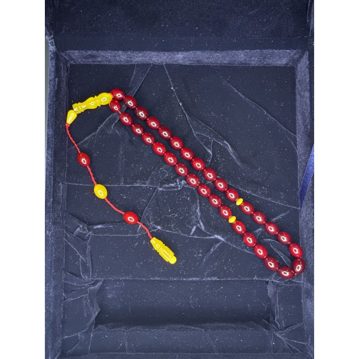 sistemli-sıkma-tesbih-kehribar-kırmızı-osmanlı-benzetme-vişne