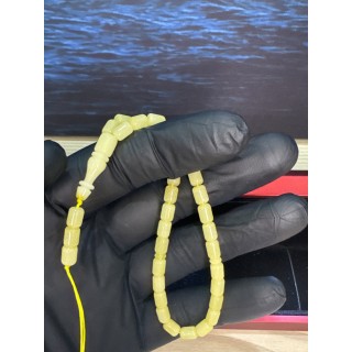 tasarım-tespih-alpaka-sıkma-püskül-tesbih-altın-rodaj-portakal-hamur-lacivert-sikke-usta-imzalı-damla-kaya-beyaz-hamur-bilekboy