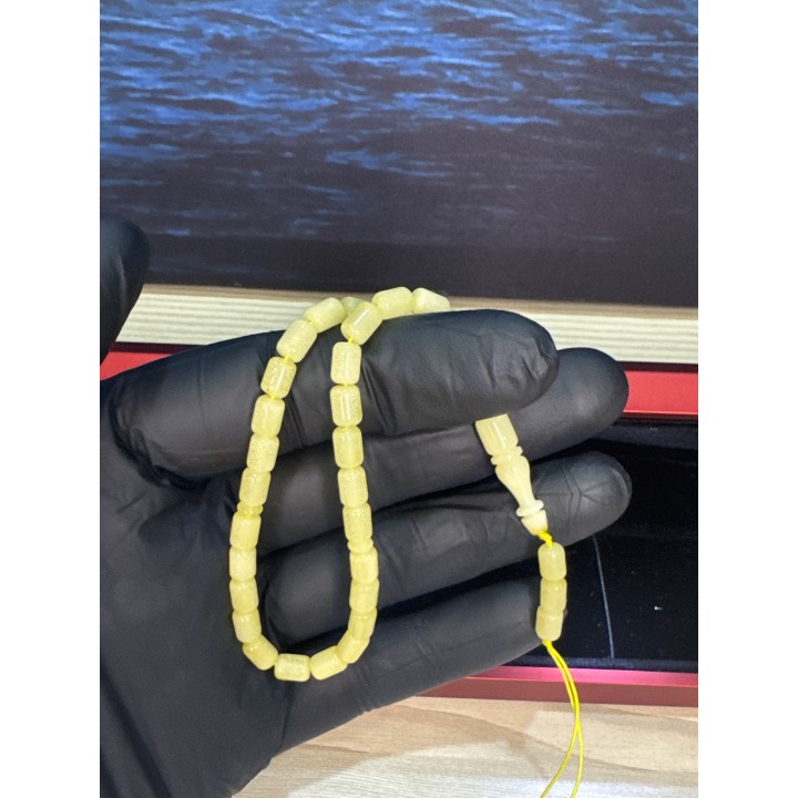 tasarım-tespih-alpaka-sıkma-püskül-tesbih-altın-rodaj-portakal-hamur-lacivert-sikke-usta-imzalı-damla-kaya-beyaz-hamur-bilekboy