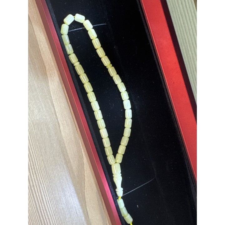 tasarım-tespih-alpaka-sıkma-püskül-tesbih-altın-rodaj-portakal-hamur-lacivert-sikke-usta-imzalı-damla-kaya-beyaz-hamur-bilekboy