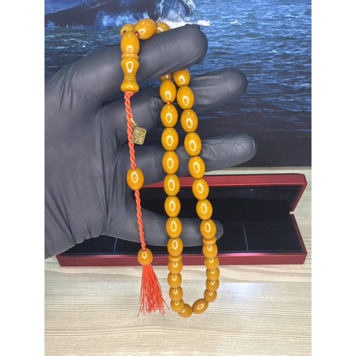 oktay-sönmez-usta-kehribar-sıkma-imzalı-osmanlı-benzetme-sarı