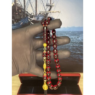 altın-rodaj-alpaka-püskül-kırmızı-ateş-kehribar-tasarım